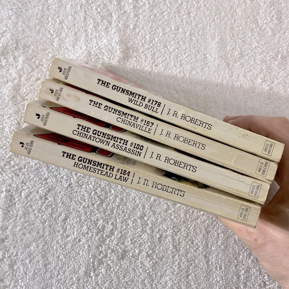 Vintage The Gunsmith All Action Western Romance Novel x4 - Picture 7 of 14